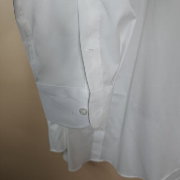 J CREW Tall Bowery point-collar stretch cotton shirt in White Size XXLT - Picture 4 of 10